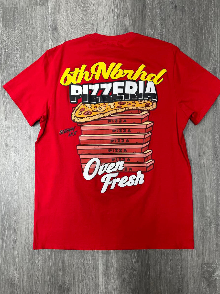 6TH-T2702 "BURNING HOT" TEE - RED