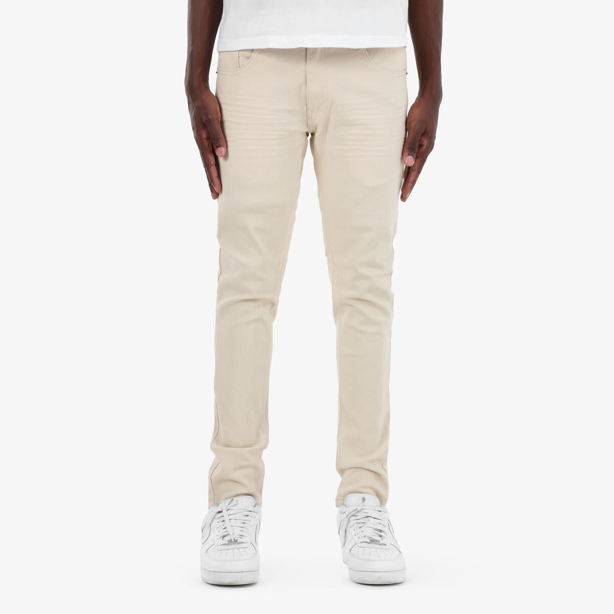 Copper Rivet Whisker Pants - Tapered Leg