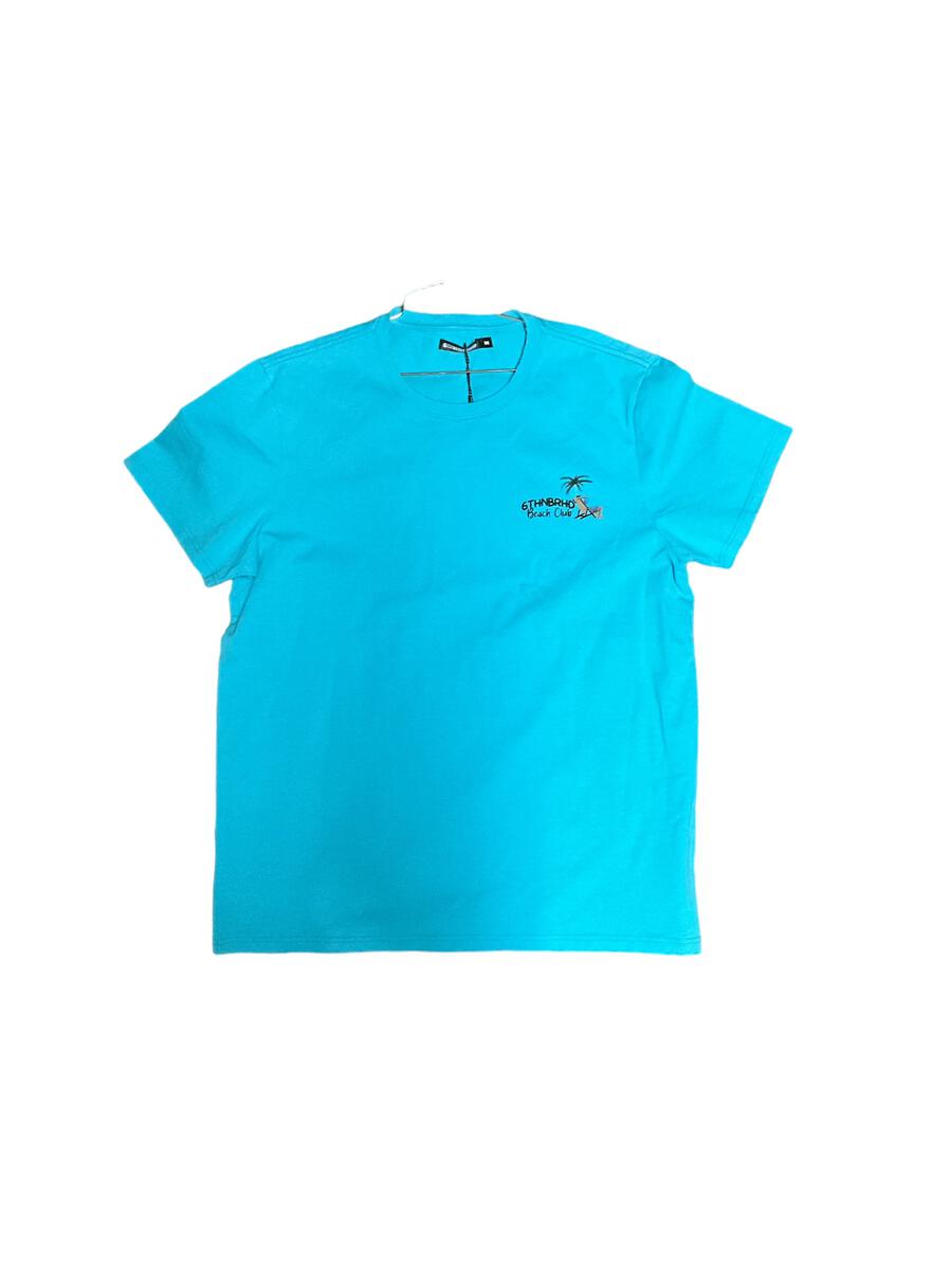 6TH-T30001 "ISLAND" TEE AQUA