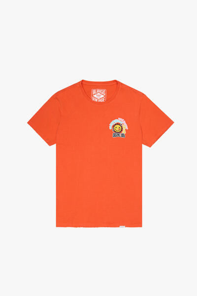 VLBS9015 INSIDE JOB TEE VINTAGE FLAME ORANGE