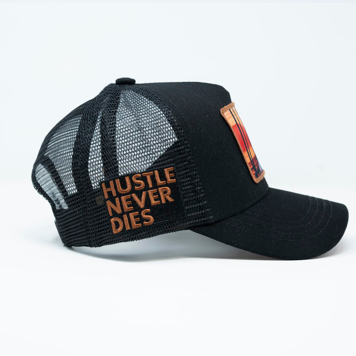 Gold Star Style Scarface Graphic Black Trucker Hat