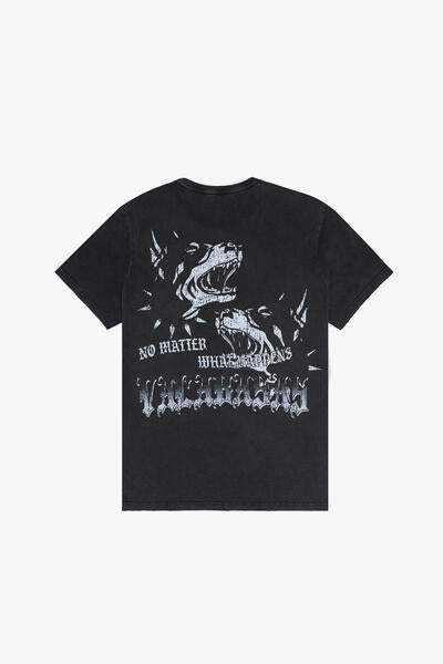 VLBS1123236 SICKEM B TEE - VINTAGE BLACK TEE