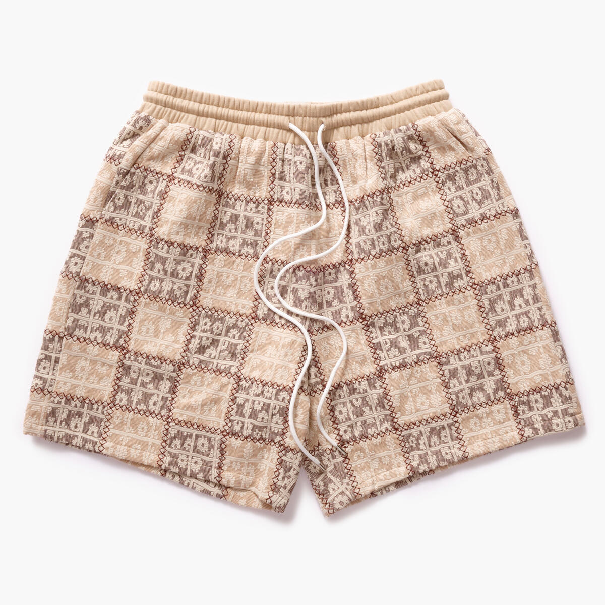 SH24-SUM1-33 "BLOCKA" SHORTS BROWN