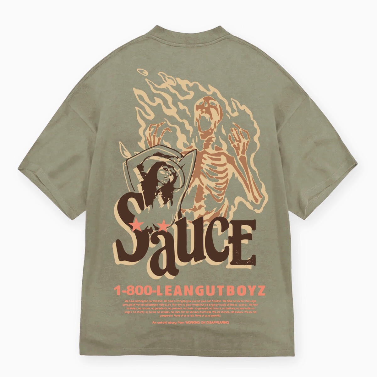 SH24-SUM1-09 "SAUCE" T-SHIRT OLIVE