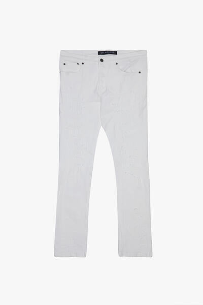 "TEARAWAY" WHITE SKINNY JEAN