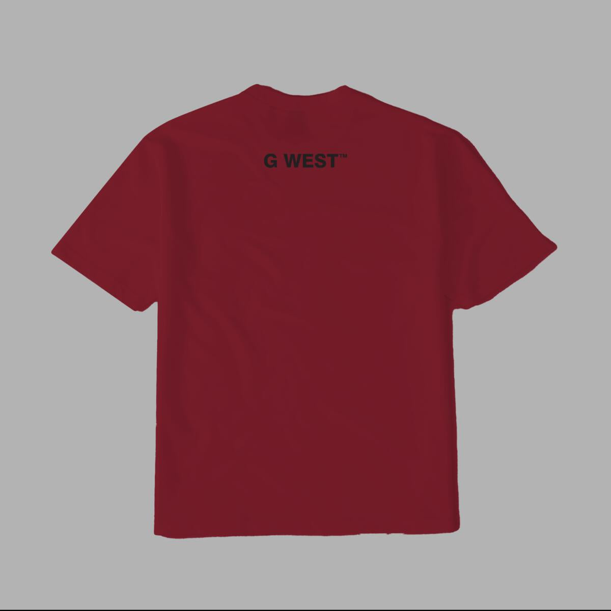 GWPBAST4014 OWN YO MIND T-SHIRT BURGUNDY TAN