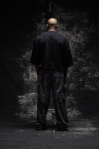 NNN-BJ-002 "MIRAGE" BAGGY PANTS - NERO