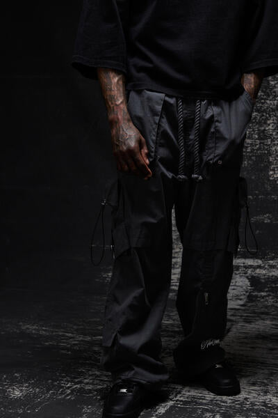 NNN-BJ-002 "MIRAGE" BAGGY PANTS - NERO