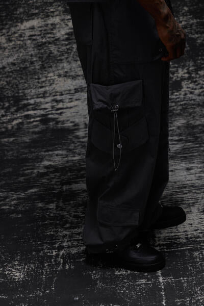 NNN-BJ-002 "MIRAGE" BAGGY PANTS - NERO