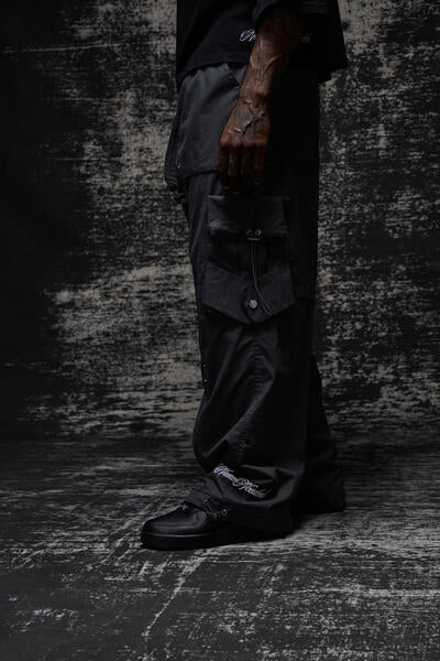 NNN-BJ-002 "MIRAGE" BAGGY PANTS - NERO