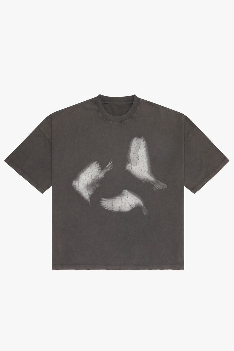 VLBS91080 REBEL DOVES TEE WHITE