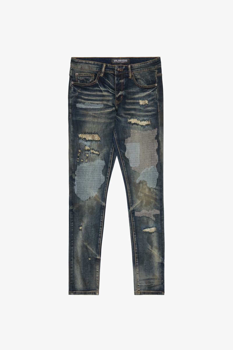 VLBSSK005 SLEDGE SKINNY JEAN VINTBLUE