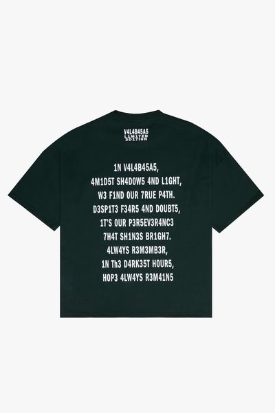 VLBS-TS-003 "PATHFINDER  OVERSIZED TEE (DK GREEN)"