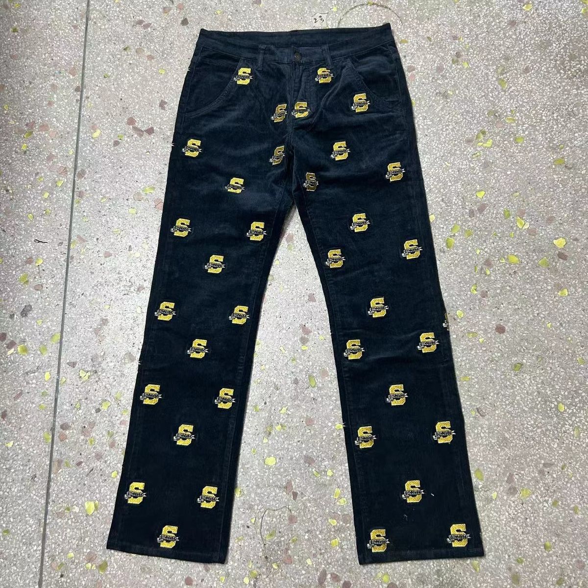 6TH-P3701 "SLACKS" CORDUROY PANTS NAVY