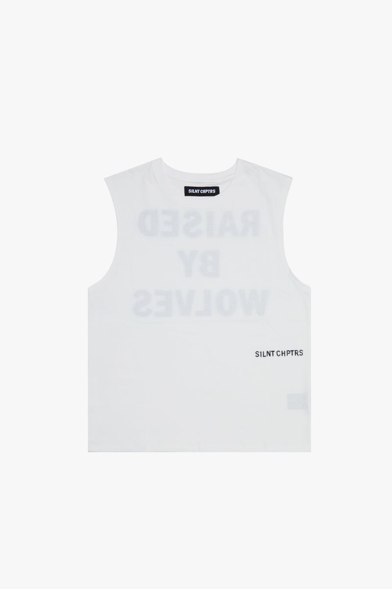 SC-C1C001 WOLVES CUT OFF WHITE BLACK