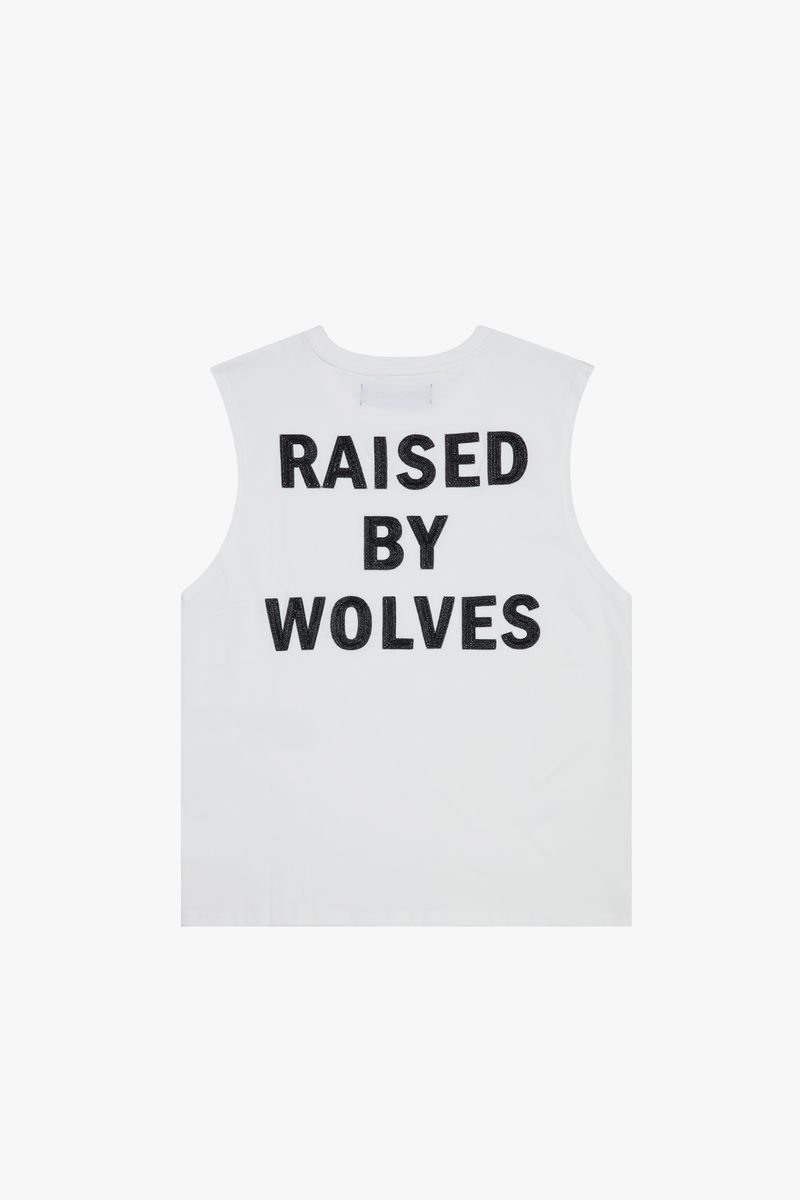 SC-C1C001 WOLVES CUT OFF WHITE BLACK