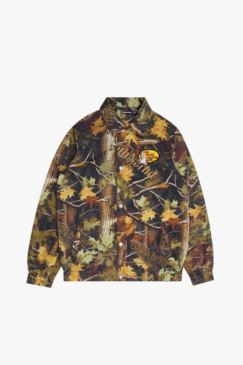 6TH-J3101 "DUCK CALL" NYLON COACH JACKET F/CAMO