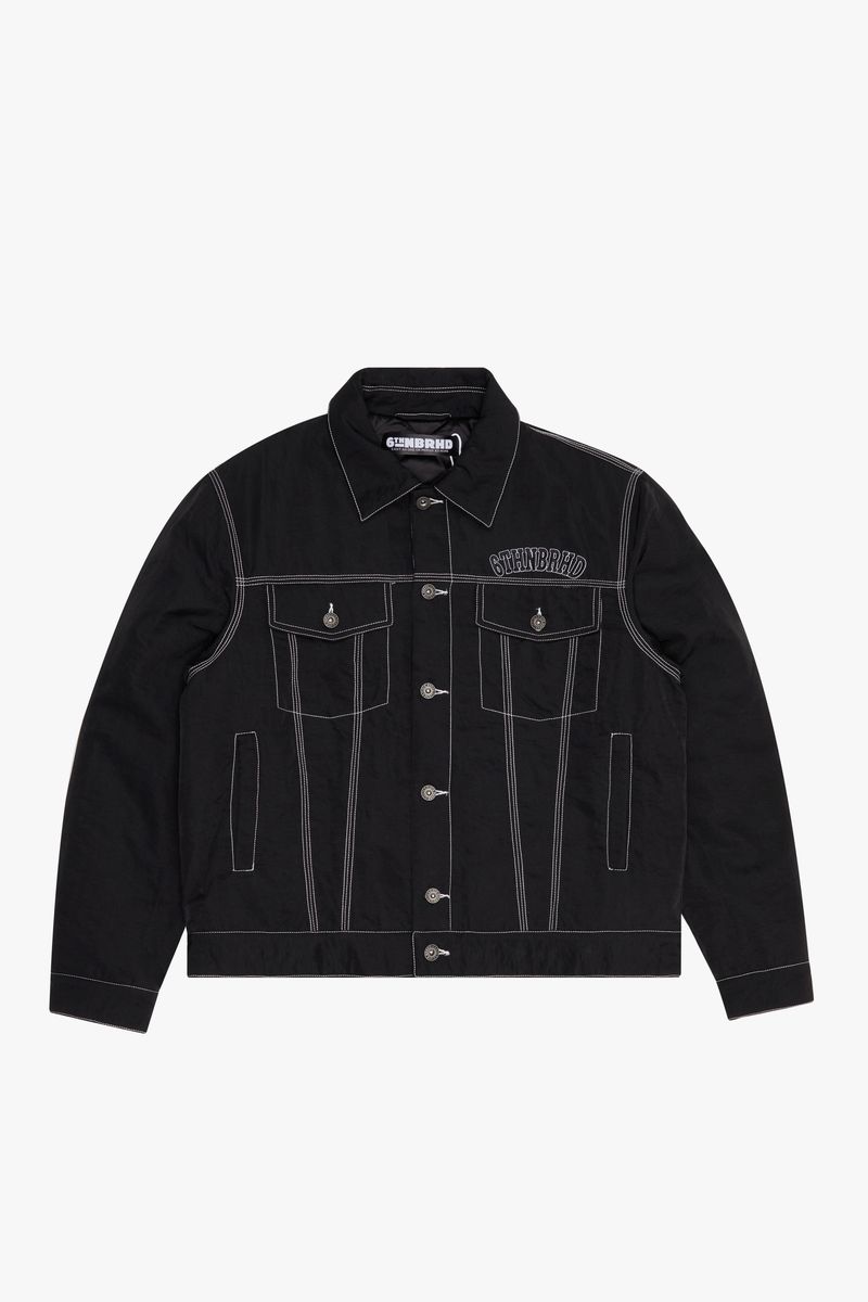 6TH-J3201 "HIDDEN" NYLON JACKET BLACK