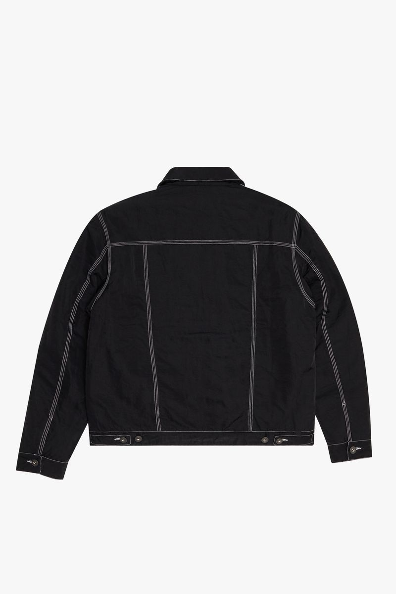 6TH-J3201 "HIDDEN" NYLON JACKET BLACK