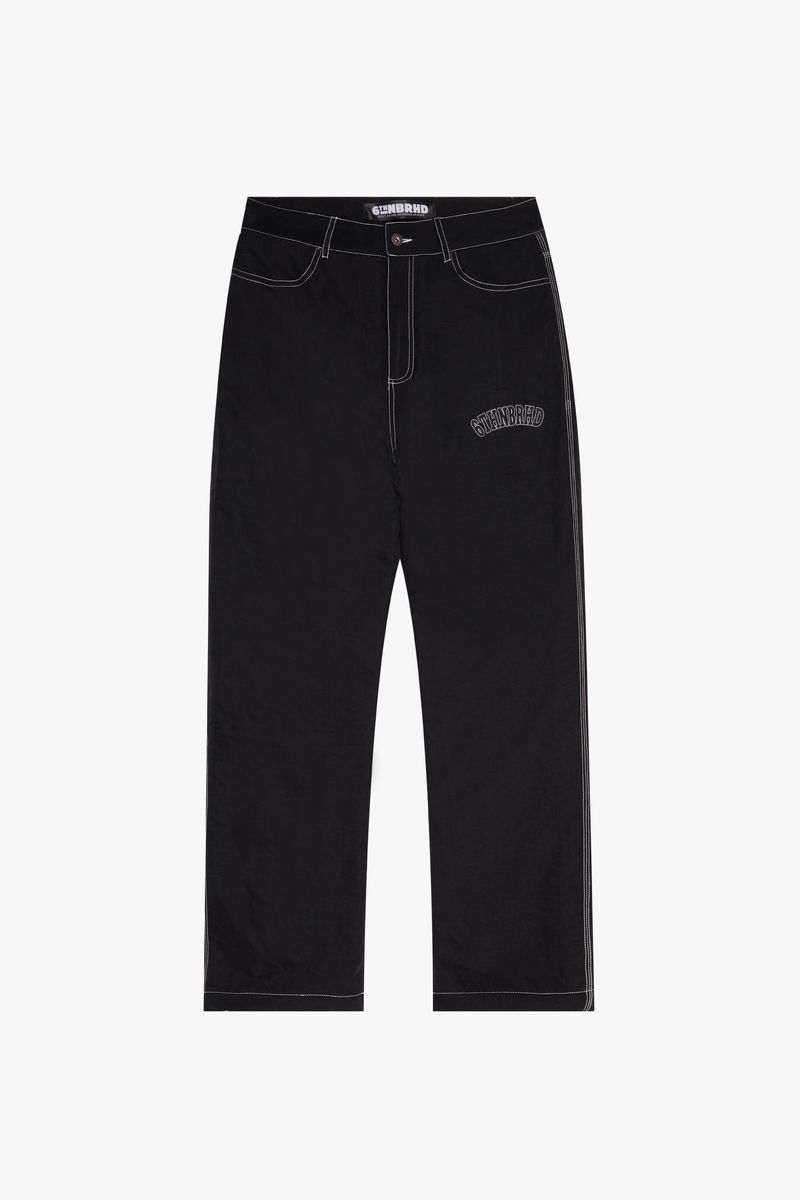 6TH-P3201 "CLOAK" NYLON PANT BLACK