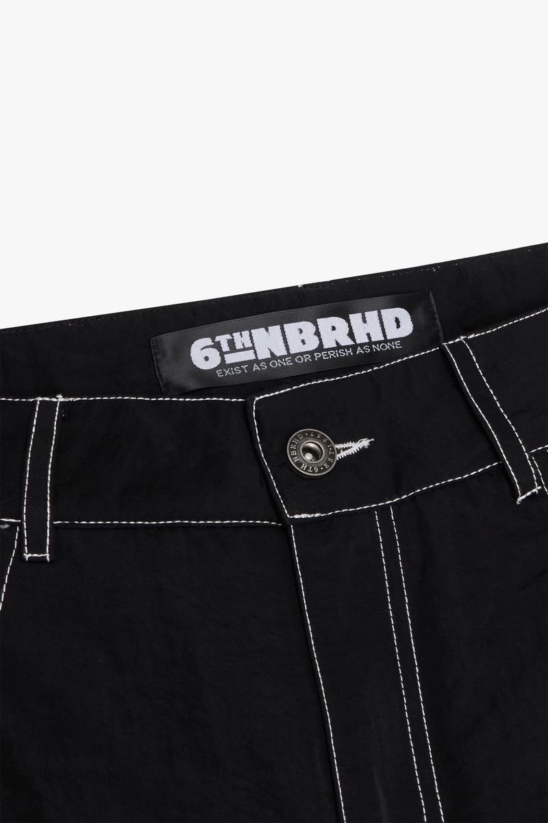 "CLOAK" NYLON PANT BLACK