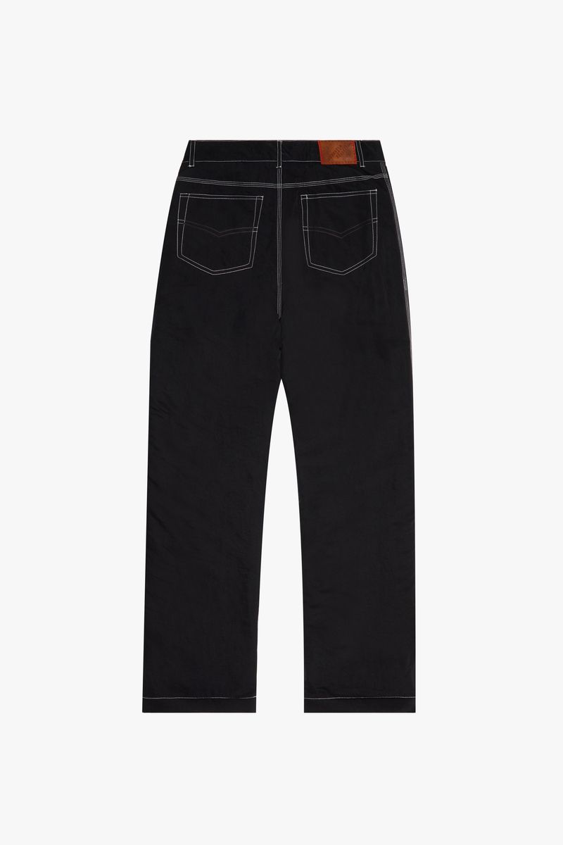 6TH-P3201 "CLOAK" NYLON PANT BLACK