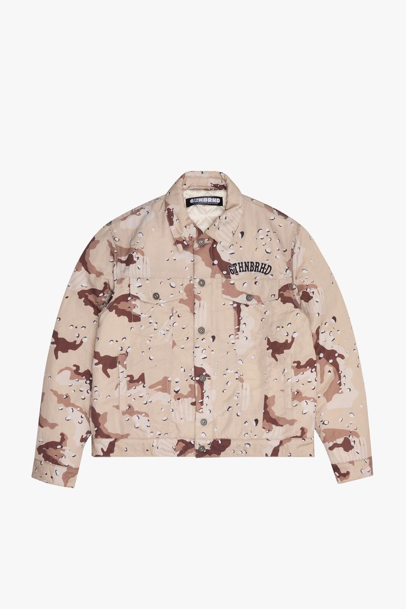 "HIDDEN" NYLON JACKET DESERT CAMO