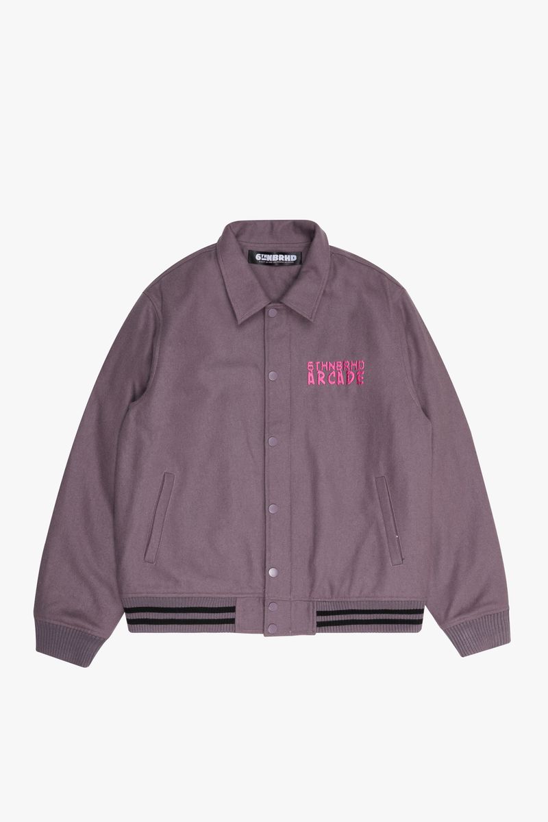 6TH-J3501 "DIGITAL" COTTON-WOOL JACKET VIOLET