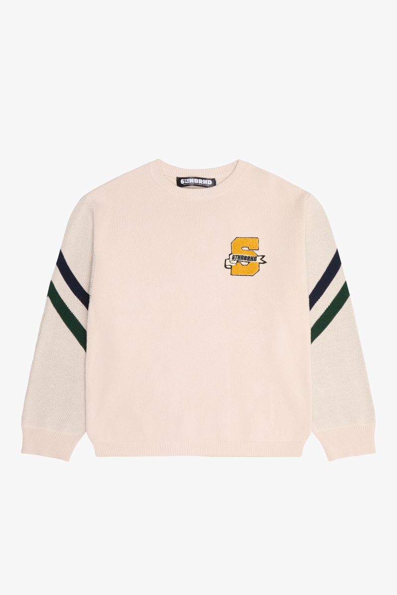 "PRIVATE SCHOOL" SWEATER - CREAM