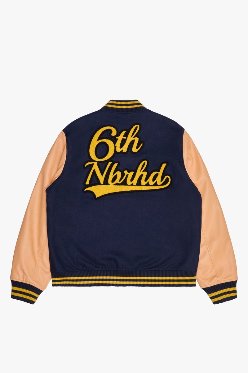 6TH-J3701 "IVY" VARSITY JACKET NAVY