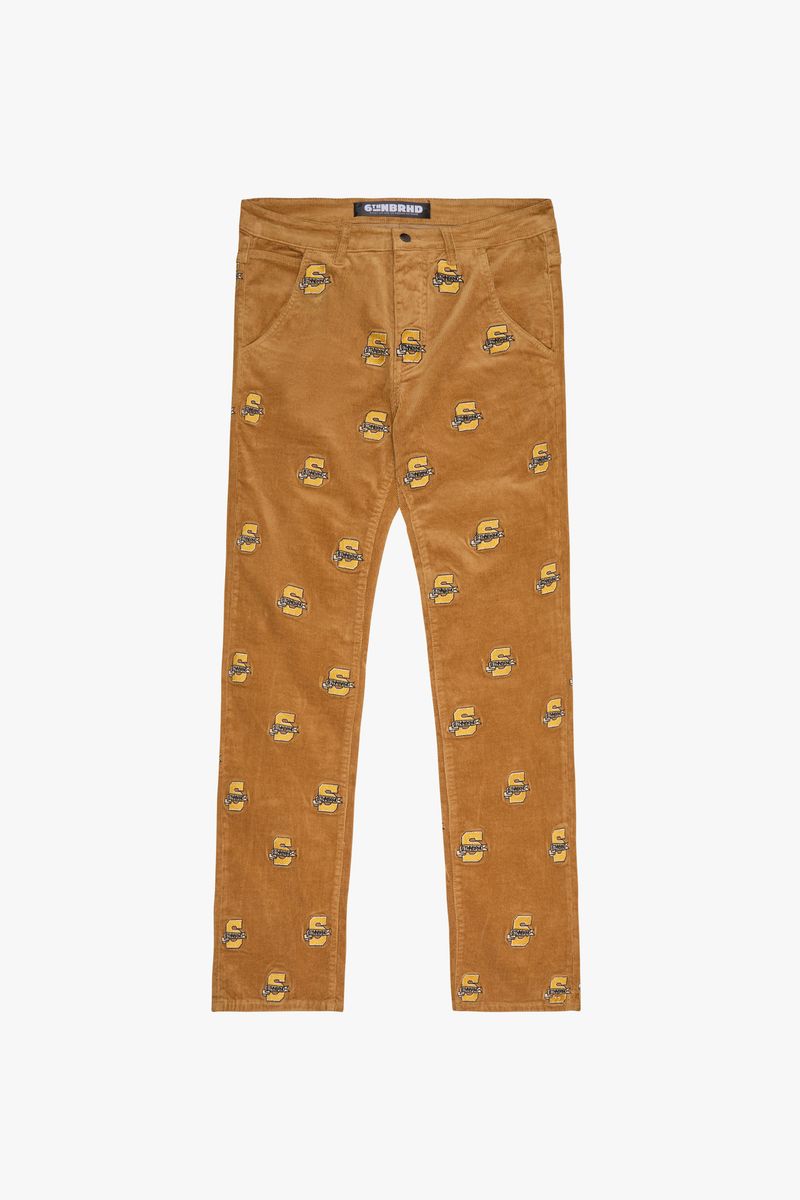 6TH-P3701 "SLACKS" CORDUROY PANTS WHEAT