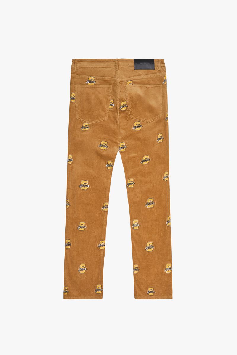 6TH-P3701 "SLACKS" CORDUROY PANTS WHEAT