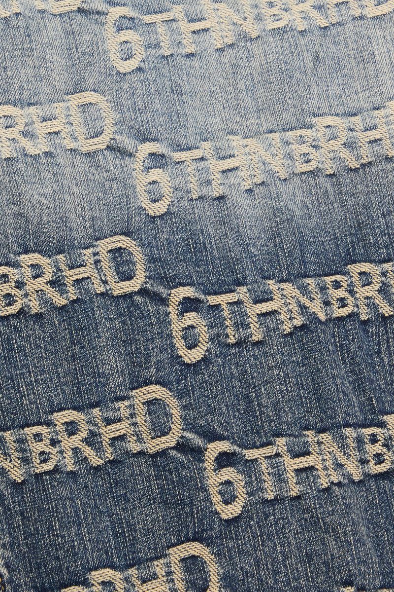 6TH-J3402 EMBEDDED DENIM JACQUARD JACKET BLUWASH