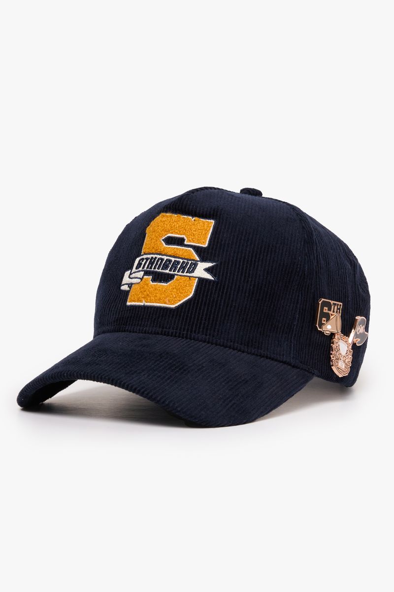 6TH-H3701 "HARVARD" HEADWEAR NAVY