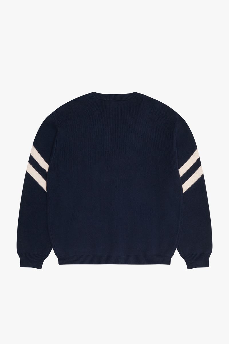 6TH-W3702 "EURO" CARDIGAN NAVY