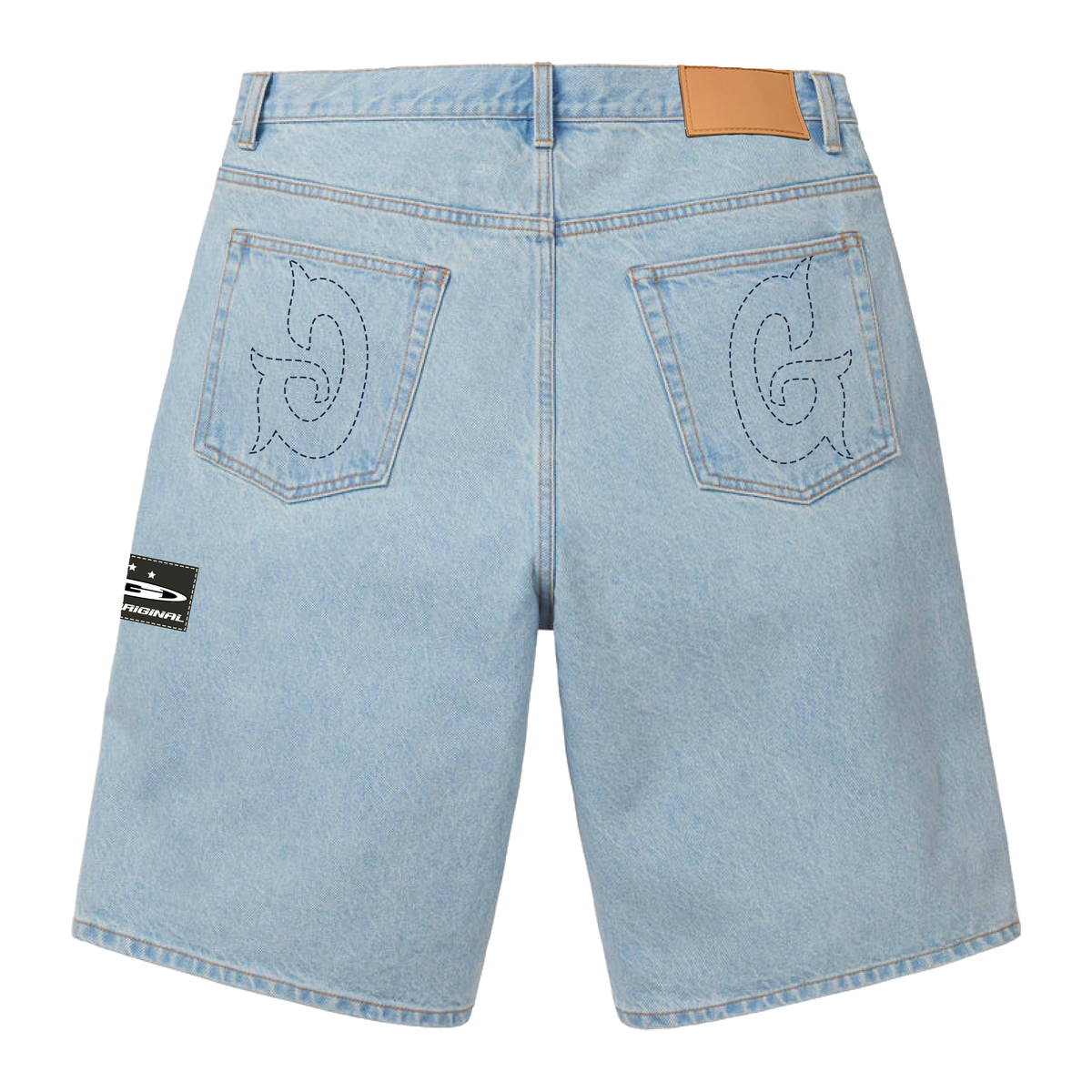 G-F-24-027 DENIM SHORTS F/BLUE