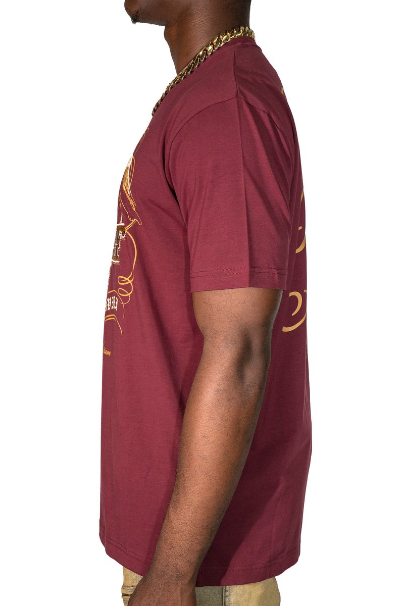 BLH24-112 - DREAM BELIEVE ACHIEVE SHIRT - BURGUNDY