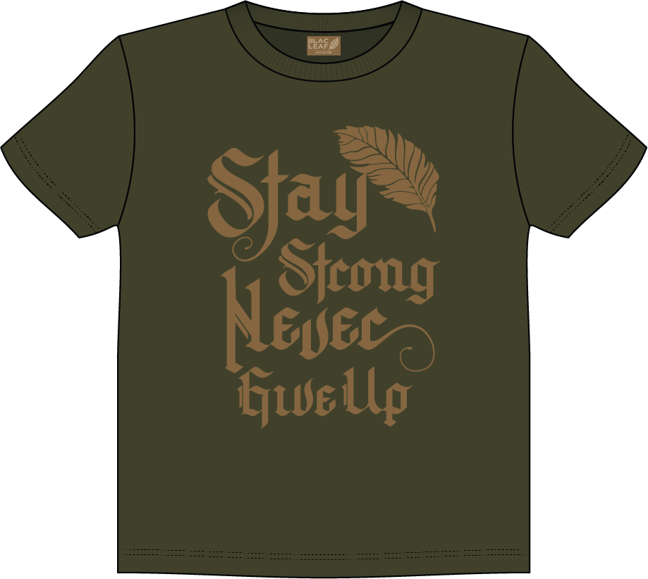 BLH224-105 STAY STRONG SHIRT OLIVE