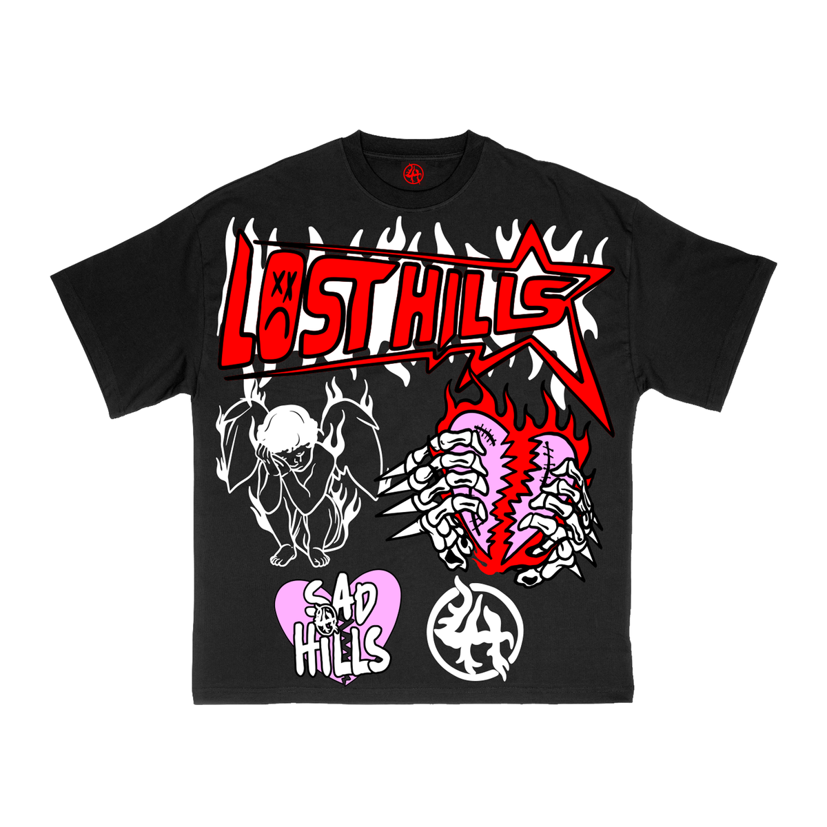 LHSBTEE005 SAD HILLS TSHIRT BLACK