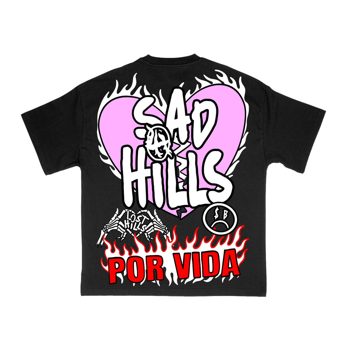 LHSBTEE005 SAD HILLS TSHIRT BLACK