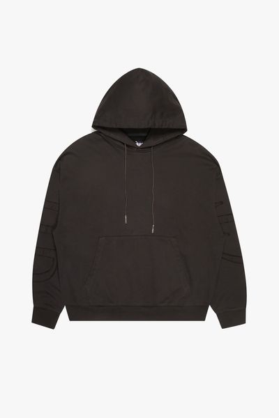 6TH-F3901 "STATEMENT" HOODIE CHARCOAL