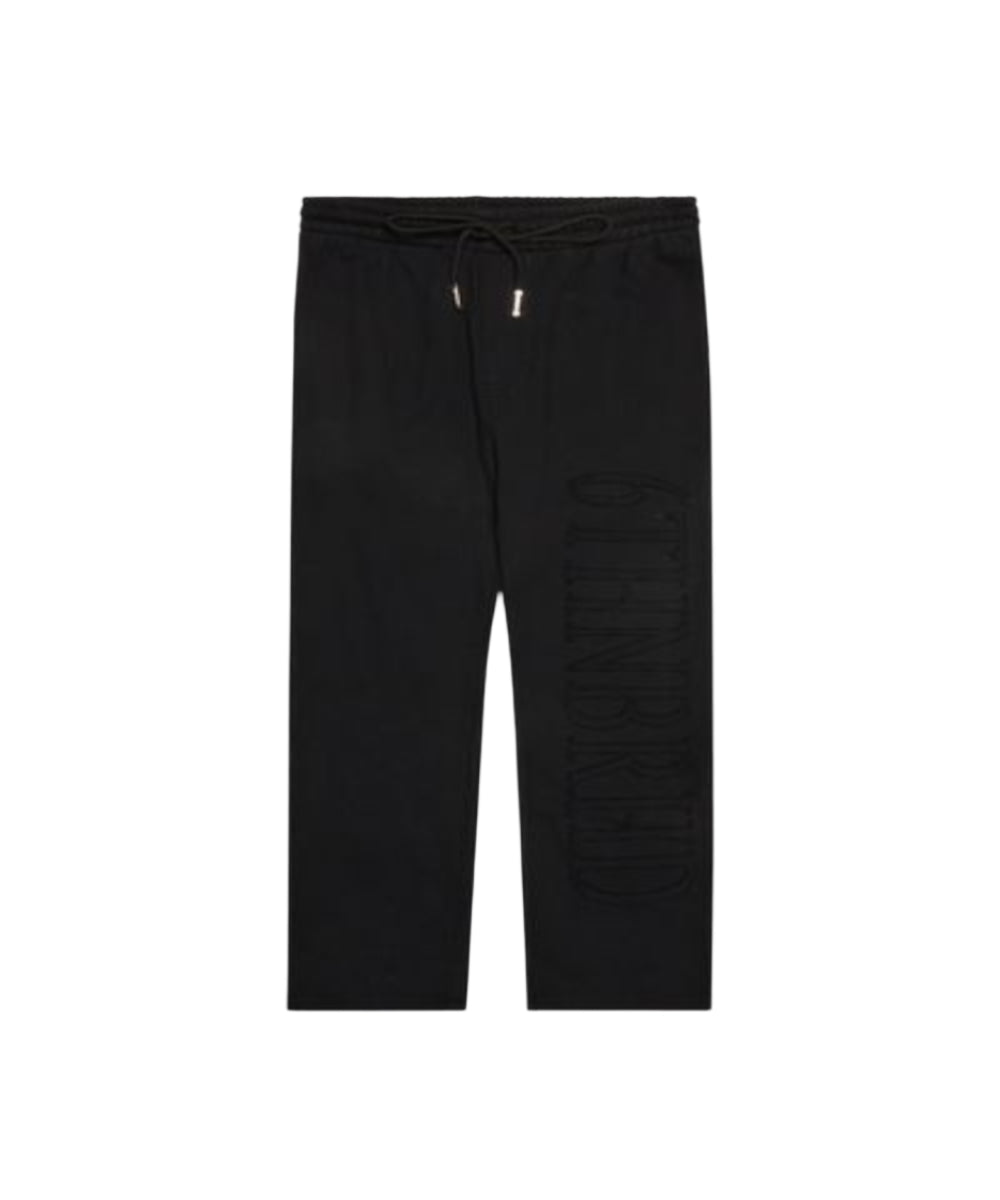 "MEMBER" RELAXED FIT PANTS -BLACK