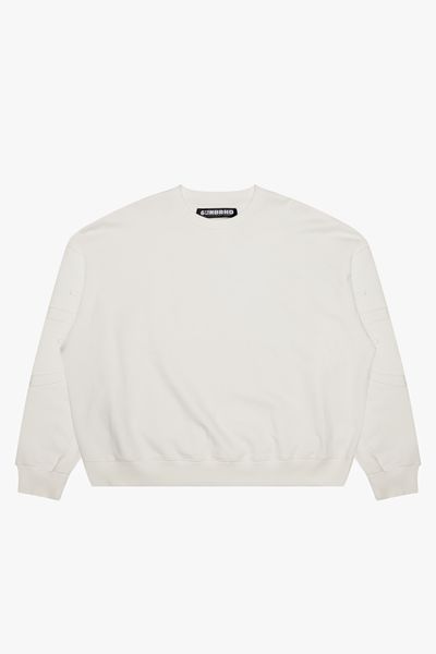 "STATEMENT" CREW NECK -WHITE