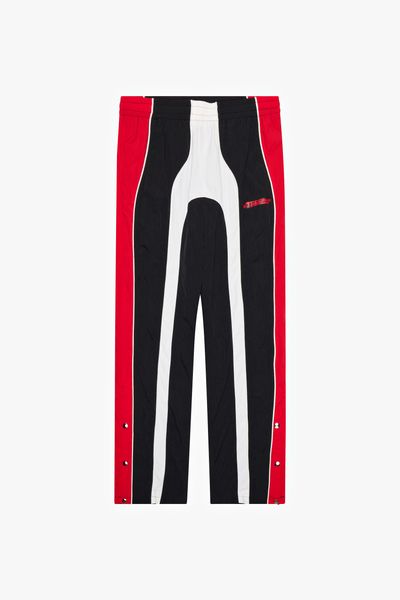 "BLAZER" NYLON PANTS -BLK/RED