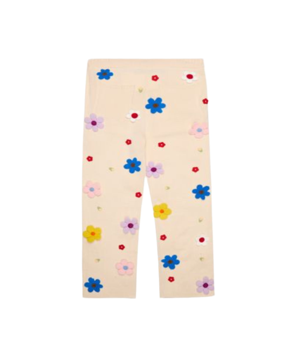 "BLOOM" KNIT PANTS CREAM
