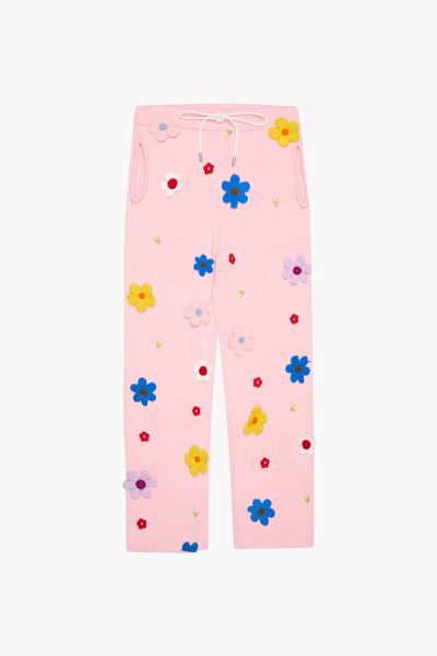 "BLOOM" KNIT PANTS PETAL PINK