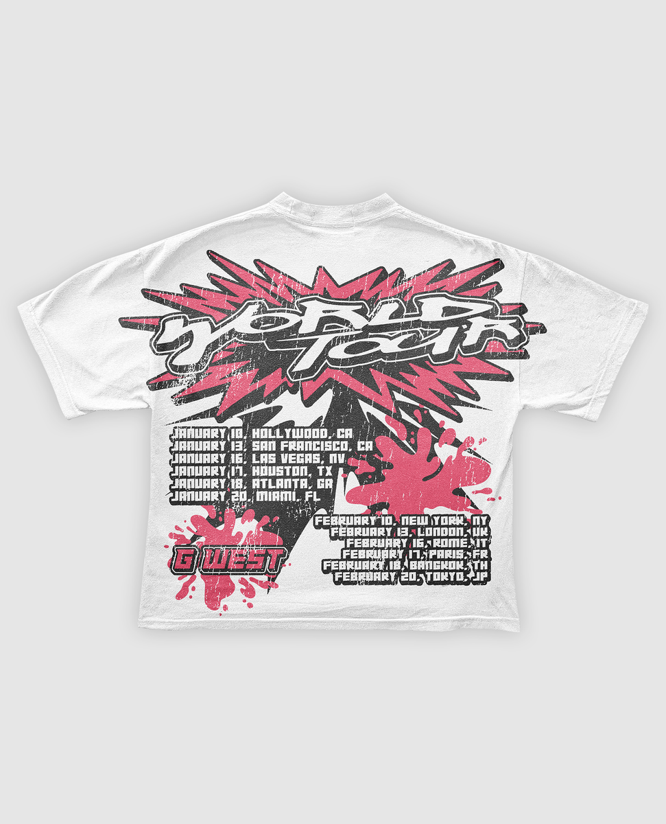 GWDSPPT9113 WORLD TOUR TEE WHITE