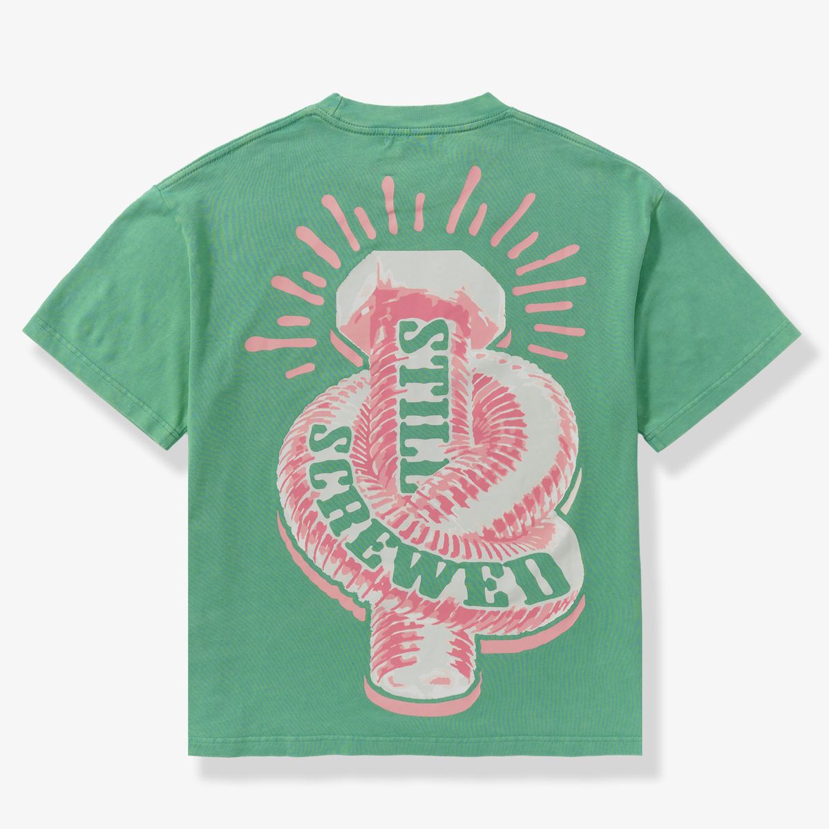 SH24-SUM2-04 "SCREWED UP" T-SHIRT GREEN