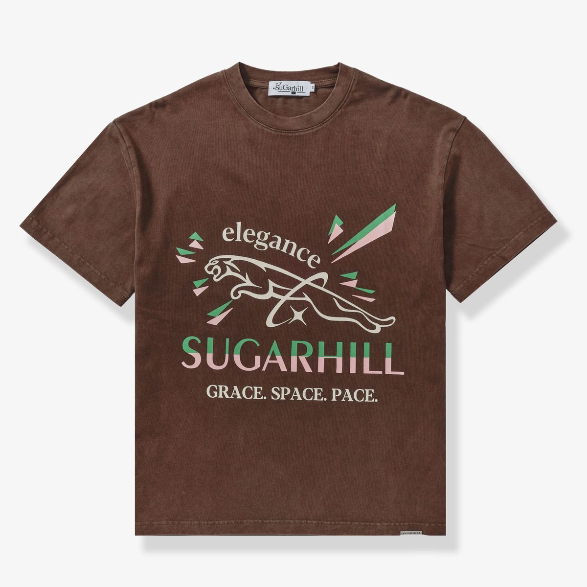 SH24-SUM2-07 "PACE" T-SHIRT BROWN