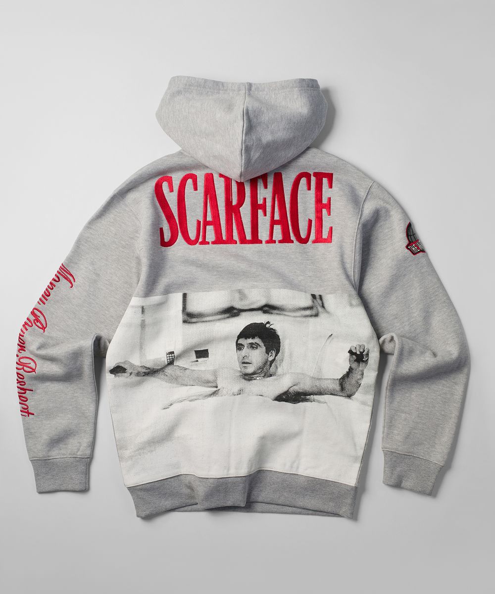 SF-102 SCARFACE MPR VARSITY HOODIE GREY